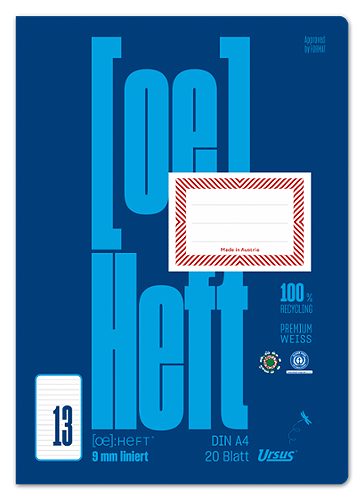 Produktbild von Ursus OE, Heft OE.13 A4, liniert, 20 Blatt
