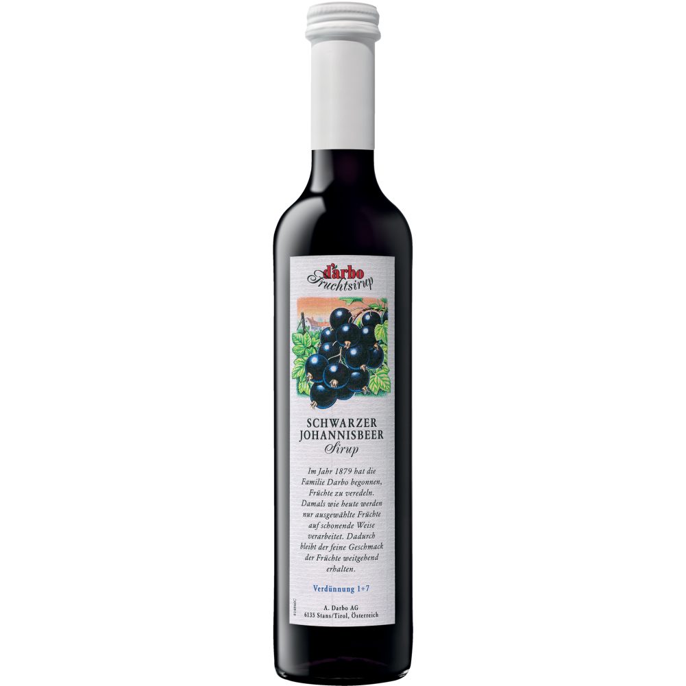 Darbo Fruchtsirup Schwarze Johannisbeere 0,5 L EINWEG ohne Pfand online ...