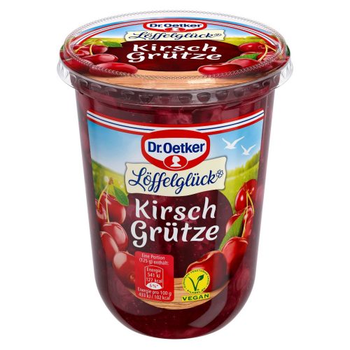 Produktbild von Dr. Oetker Löffelglück, Kirsch Grütze vegan