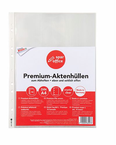 Produktbild von SPAR office, Aktenhüllen zum Abheften 10 Stück