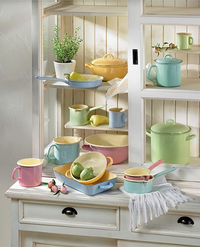 Produktbild von Riess, Schnabeltopf Emaille Hellblau 9 cm