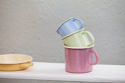 Produktbild von Riess, Schnabeltopf Emaille Rosa 12 cm