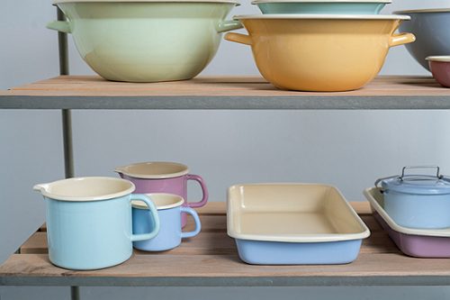 Produktbild von Riess, Schnabeltopf Emaille Rosa 12 cm
