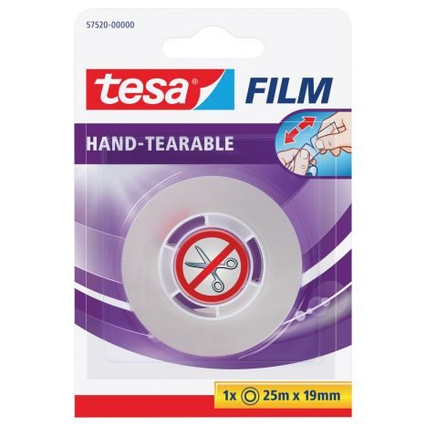Tesa Film Hand einreissbar 1 Stück 25m x 19mm
