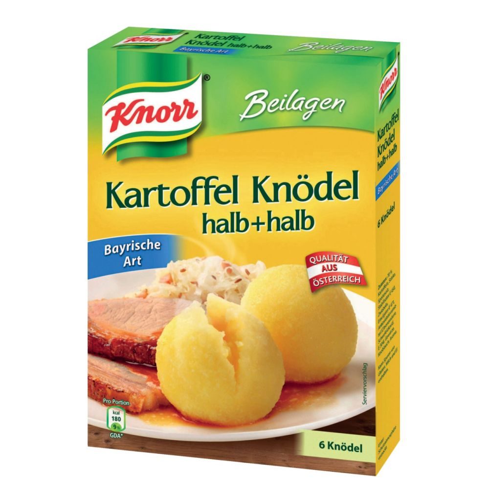 Knorr Beilagen Kartoffelknödel halb+halb Bayrische Art 150 G online ...