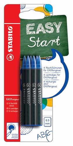 Produktbild von STABILO, Nachfüllminen Easy Original blau, 6 Stück
