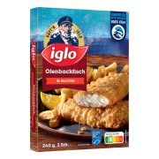 Iglo Käpt'n Iglo MSC Dorsch in Knusperbrösel 480 G Iglo Meeresküche MSC Ofenbackfisch klassik 4 Stück 480 G