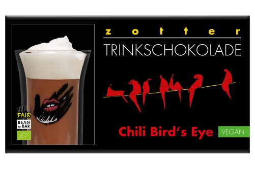 Produktbild von Zotter, Trinkschokolade Chilo Bird's Eye 5er Packung