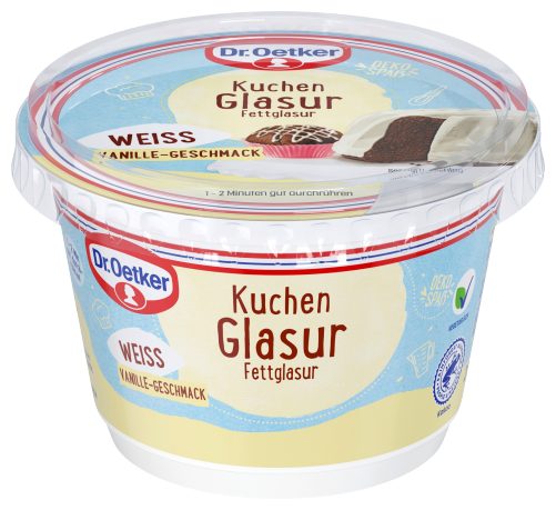 Produktbild von Dr. Oetker, Kuchenglasur weiß, Vanille-Geschmack
