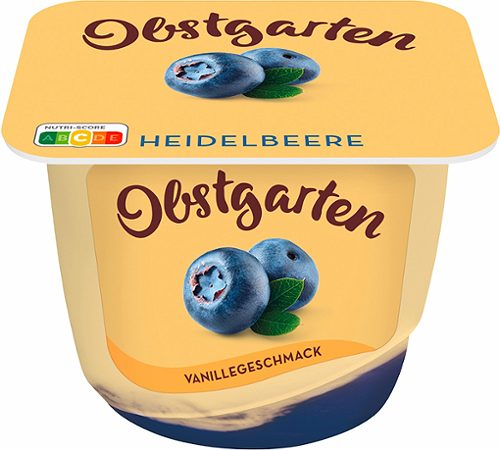 Produktbild von Danone Obstgarten, Vanillegeschmack mit Heidelbeere