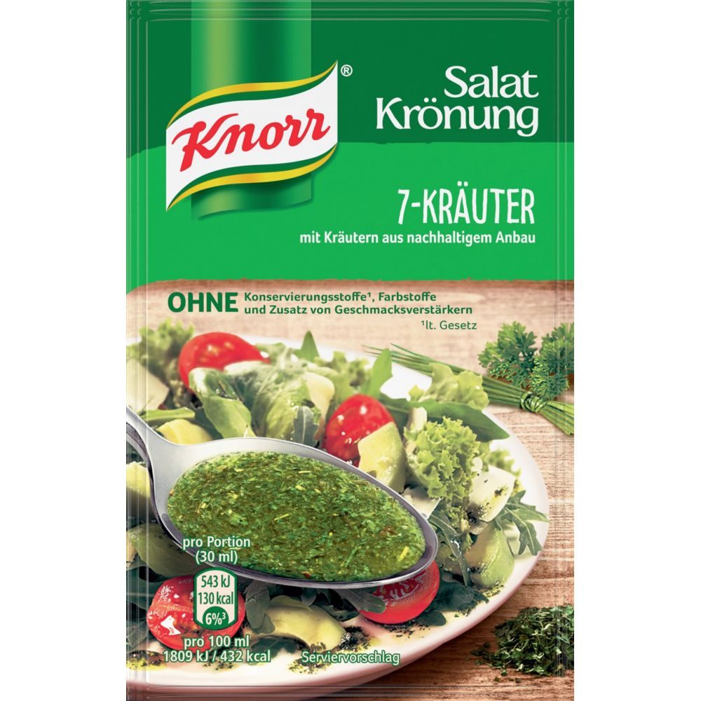 Knorr Salat Krönung Dressing 7 Kräuter 24g online kaufen INTERSPAR