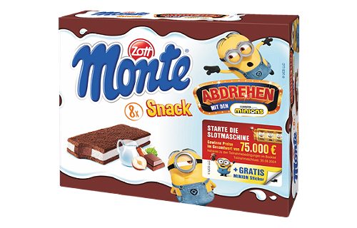 Produktbild von Zott Monte, Snack Schoko-Nuss 8x29g