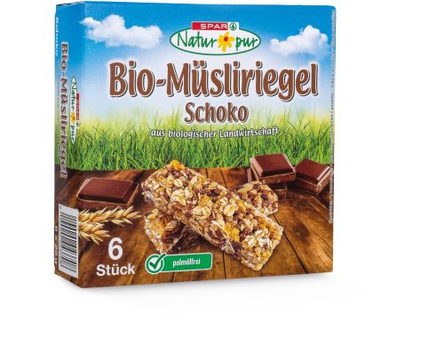 Produktbild von SPAR Natur*pur, Bio-Müsliriegel Schoko 6 x 25g