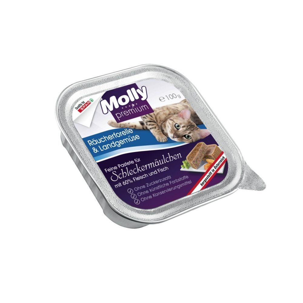 Molly premium Feine Pastete Räucherforelle & Landgemüse 100 G online ...