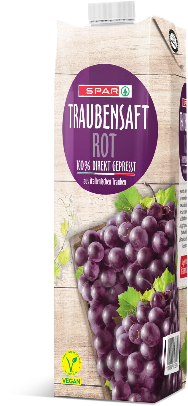 SPAR Traubensaft rot 100% direkt gepresst | SPAR Produktwelt