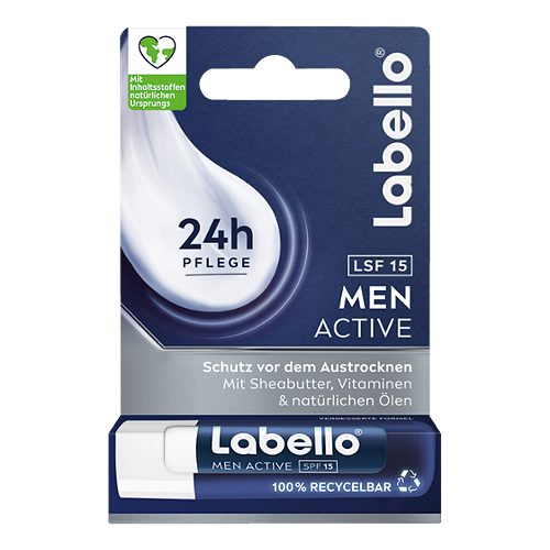 Produktbild von Labello Men, Lippenpflegestift Active / LSF 15 4,8g