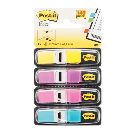 Post it Haftstreifen 4 x 35 Blatt Neon