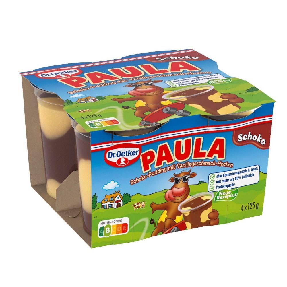 Dr Oetker Paula Pudding Schoko 4 X 125g 500 G