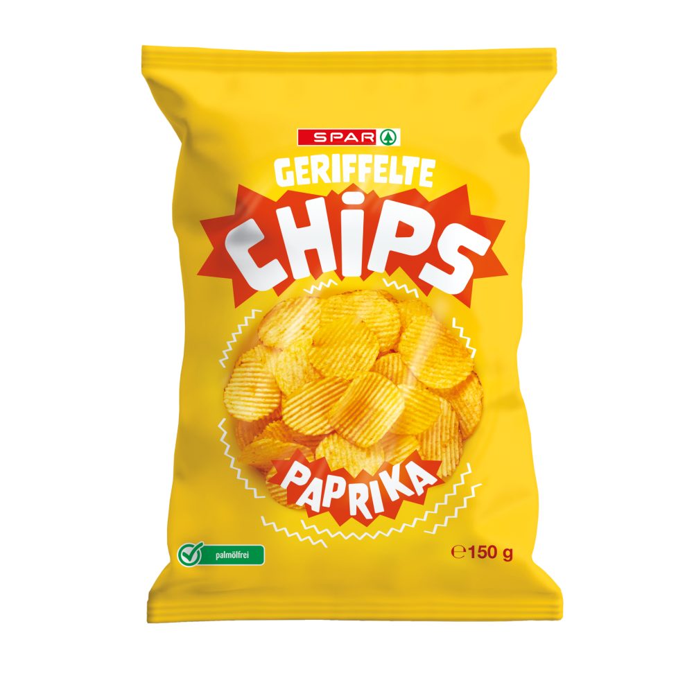 SPAR Riffel Chips Paprika 150 G online kaufen INTERSPAR
