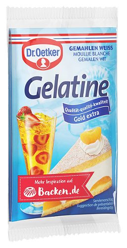 Produktbild von Dr. Oetker, Gelatine gemahlen weiß 3x9g