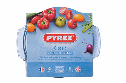Produktbild von Pyrex, Kasserolle mit Deckel 4,9l rund