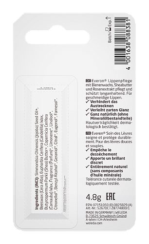 Produktbild von Weleda Everon, Lippenpflege Bienenwachs 4,8g