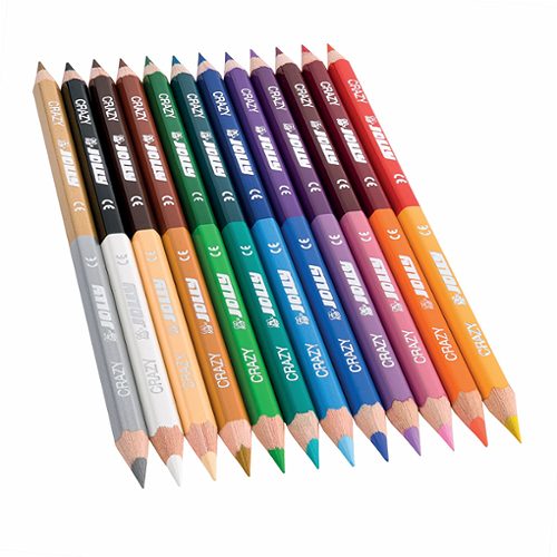Produktbild von Jolly, Duo Farbstifte Crazy 12 Stifte = 24 Farben