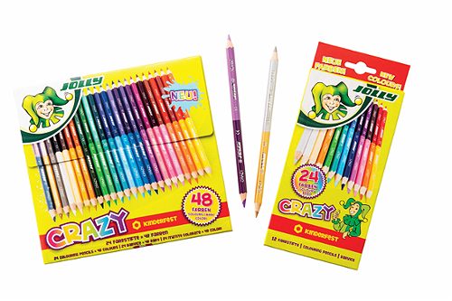 Produktbild von Jolly, Duo Farbstifte Crazy 12 Stifte = 24 Farben