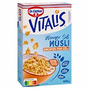 Dr. Oetker Vitalis Weniger süß Knusper Pur