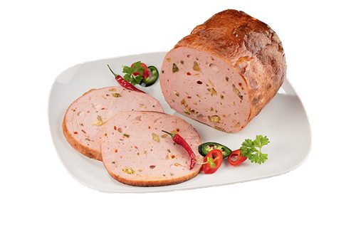 Produktbild von TANN, Heißer Chili Leberkäse per KG
