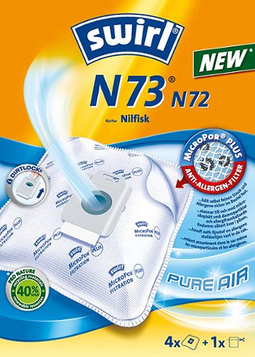 Produktbild von Swirl, Staubsaugerbeutel N73/4 N73 4 Stück