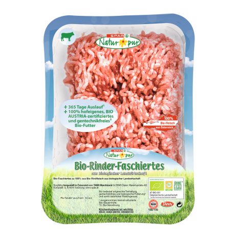 SPAR Natur*pur Bio-Rinder-Faschiertes per Packung