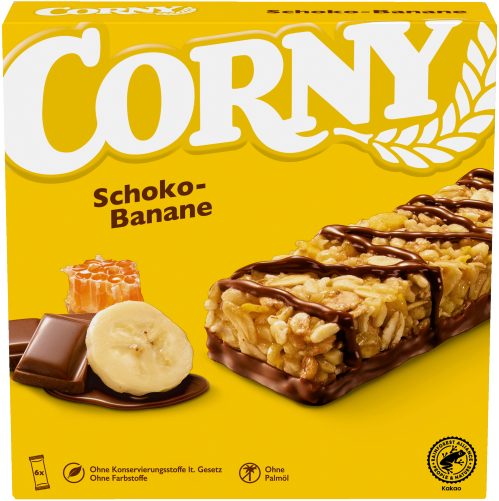 Produktbild von Corny, Müsliriegel Schoko-Banane 6x25g