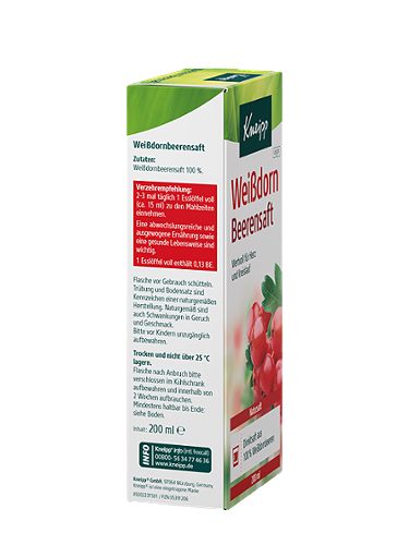 Produktbild von Kneipp, Weißdorn Beerensaft