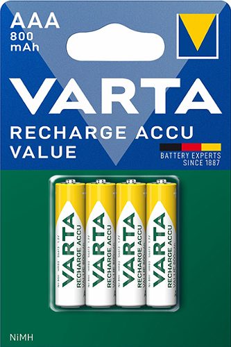 Produktbild von Varta, Akku Batterien AAA 800 mAh 4 Stück