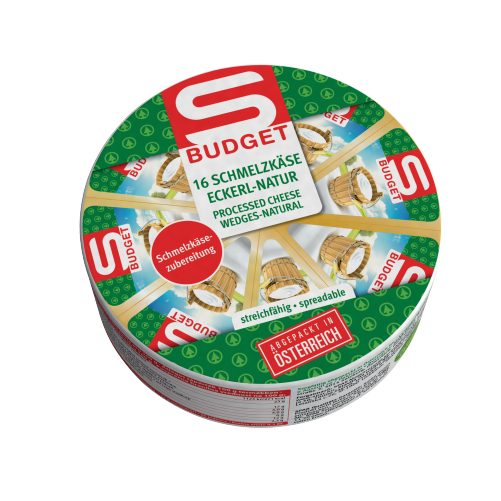 Produktbild von S-BUDGET, Schmelzkäse Eckerl Natur 16 Stück