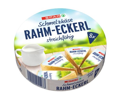 Produktbild von SPAR, Schmelzkäse Rahm-Eckerl 8 x 31,25g