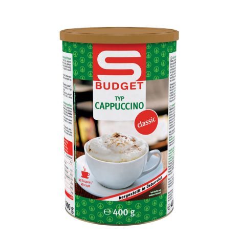 S-BUDGET       Cappuccino 400g  GVE 6