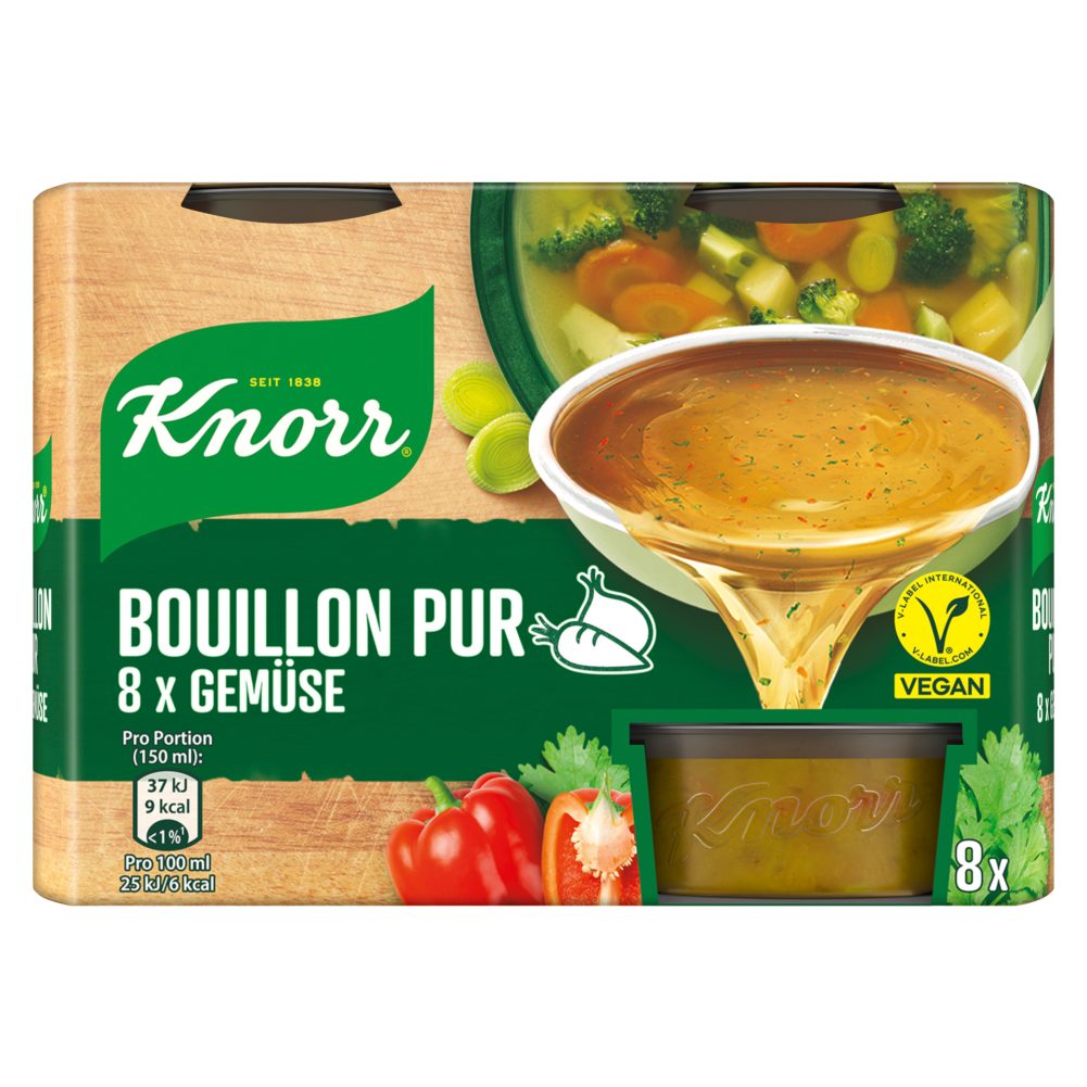 Knorr Bouillon Pur Gemüse 224G 224 G online kaufen INTERSPAR