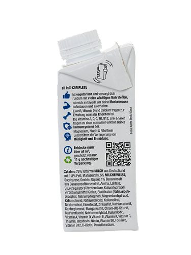 Produktbild von All in ® Complete, Protein Mahlzeit Banane