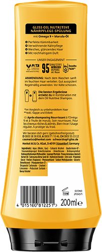 Produktbild von Gliss, Spülung Oil Nutritive 200ml