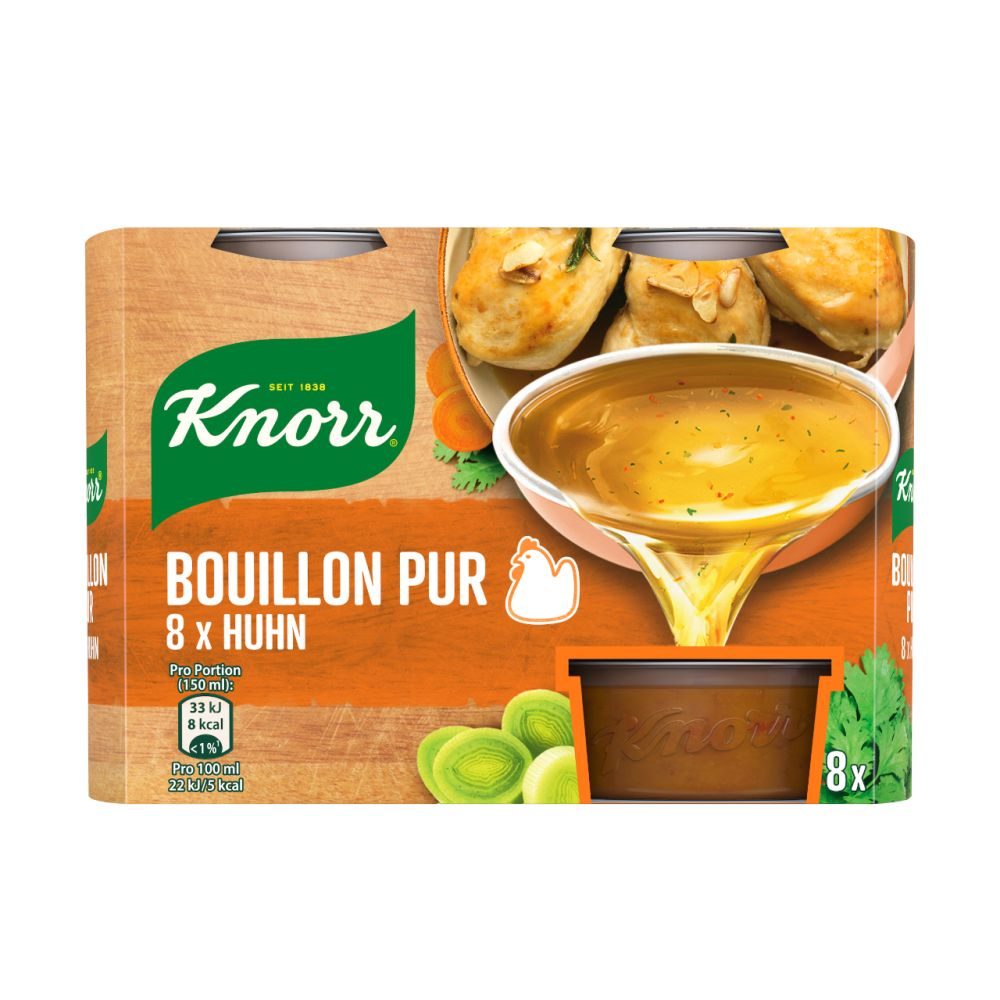 Knorr Bouillon Pur Huhn 8 Töpfchen 224 G online kaufen INTERSPAR