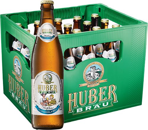Produktbild von Huber Bräu, Weissbier Alkoholfrei