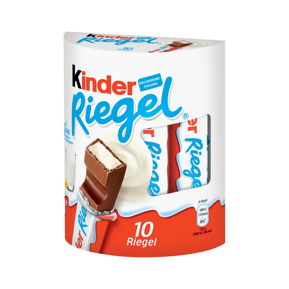 Ferrero Kinder Riegel Vollmilchschokolade mit Milch Cremefüllung 210g