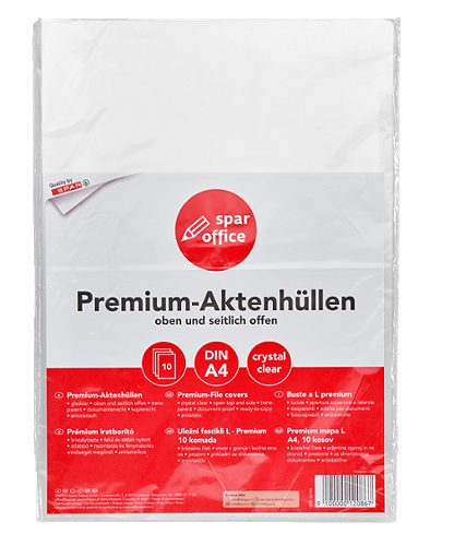 Produktbild von SPAR office, Aktenhüllen A4 10 Stück