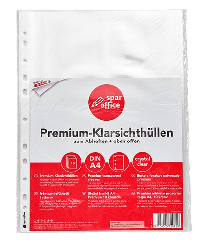 Produktbild von SPAR office, Klarsichthüllen A4 10 Stück