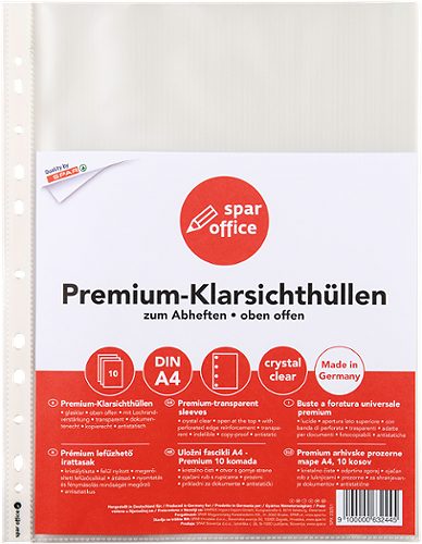 Produktbild von SPAR office, Klarsichthüllen A4 10 Stück