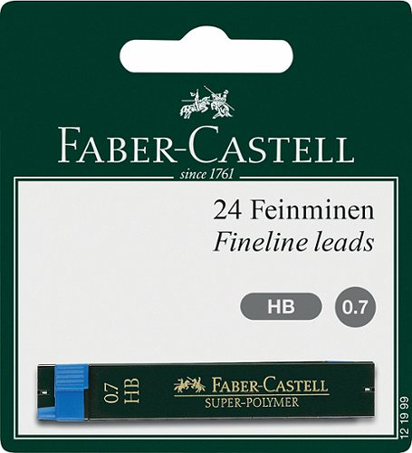 Produktbild von Faber Castell, Feinminen Super Polymer HB 0,7mm 24 Minen