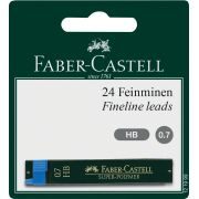 Faber Castell Feinminen Super-Polymer HB, 0,7mm, 24 Minen