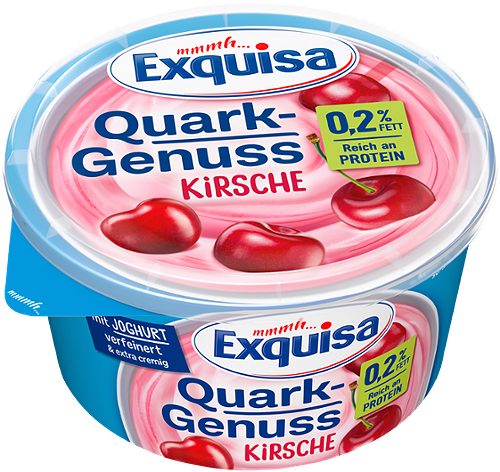 Produktbild von Exquisa Quark Genuss, Quark-Genuss Kirsche